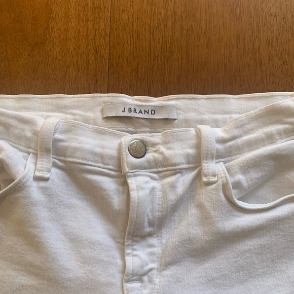 J Brand white distressed ankle jeans - sz 27 - Picture 4 of 5